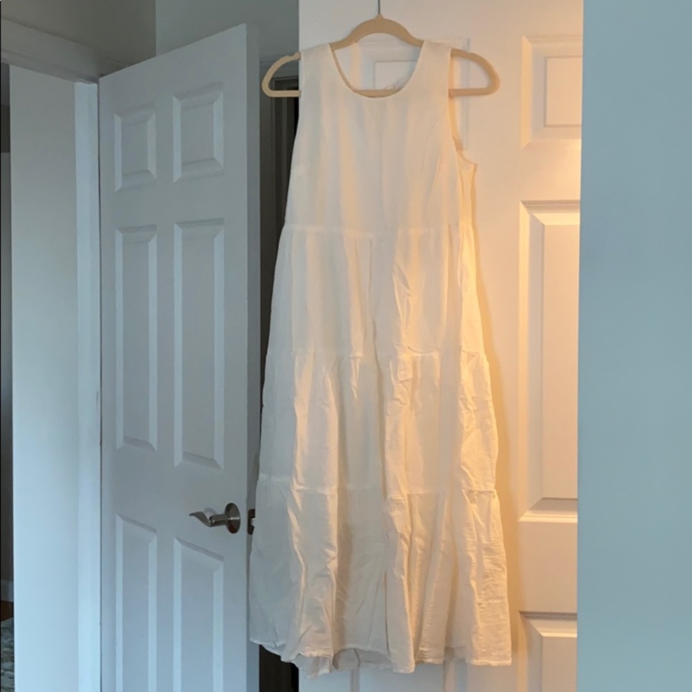 White Babydoll Maxi Dress